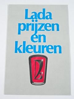 Lada prijzen en kleuren - 1982 - ceník - vzorník barev