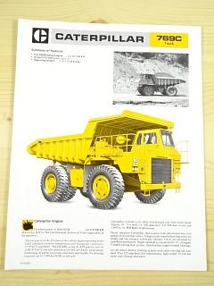 Caterpillar 769 C Truck - prospekt - 1984