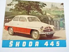 Škoda 445 - 1958 - prospekt - Motokov