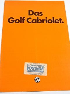 Volkswagen - Das Golf Cabriolet - prospekt - 1981