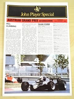 JPS - John Player Special - Austrian Grand Prix Osterreichring 15th August 1982