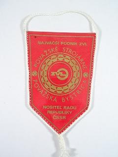 Považské strojárne - Považská Bystrica - najväčší podnik ZVL - vlaječka