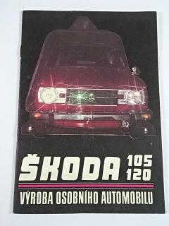 Škoda 105, 120 - výroba osobního automobilu - prospekt - 1980