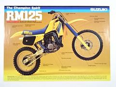 Suzuki RM 125 - prospekt - 1984