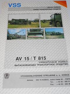 Tatra 815 AV 15 - vyprosťovacie vozidlo - prospekt - VSS Košice