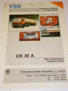 Liaz - CN 30 A - Tank semitrailer, Tankauflieger - prospekt