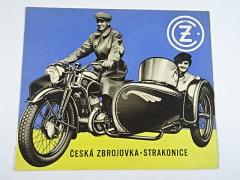 ČZ 98, 175, 250, 350, 500, sidecar - prospekt - Česká zbrojovka Strakonice