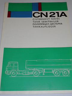 Liaz - CN 21-A - cisternový návěs - prospekt