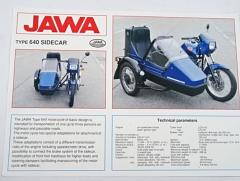 JAWA 350 type 640 sidecar - Velorex 700 - prospekt