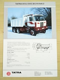 Tatra 815-2 SV2 28 210 6x6.2 - jednostranný sklápěč - prospekt
