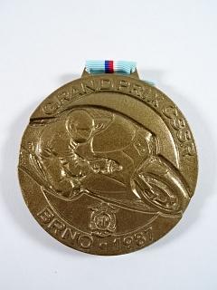 Grand Prix ČSSR Brno - 1987 - plaketa - medaile