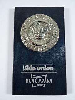 Rallye Teplice - Mistrovství ČSSR 1978 - plaketa - Sklo Union - Rudé Právo