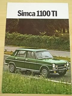 Simca 1100 TI - prospekt - 1974