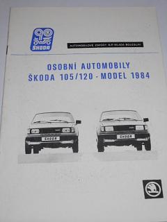 Škoda 105/120 - osobní automobily - model 1984 - dokumentační přehled