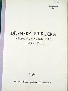 Tatra 815 - dílenská příručka - 1983