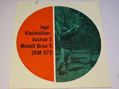 Zbrojovka Brno - Modell Brno 5 ZKM 573 - prospekt - Omnipol