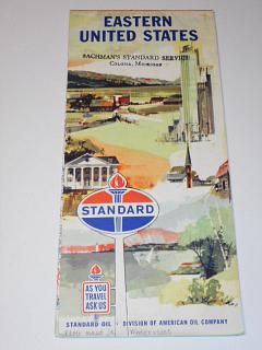Eastern United States - Standard Oil - mapa