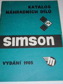 Simson - katalog náhradních dílů - Mototechna - 1985