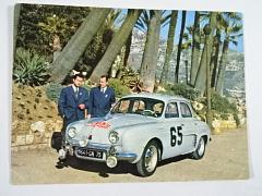 Renault Dauphine - Rallye de Monte - Carlo 1958 - pohlednice