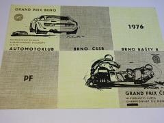 Auto moto klub Brno - Grand Prix ČSSR - PF 1976