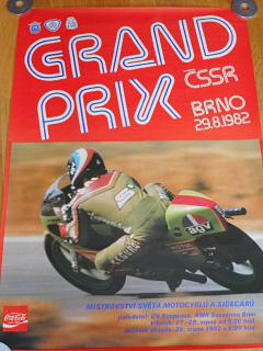 Grand Prix ČSSR Brno 29. 8. 1982 - plakát