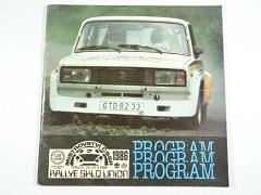 Rallye Sklo Union - Teplice - 25. - 27. 4. 1986 - Mistrovství ČSSR - program