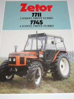 Zetor 7711, 7745 - prospekt - 1988 - Skoda (Great Britain)