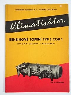 PAL - benzinové topení typ 3 COB 1 - návod k obsluze a udržování - 1966 - Tatra 603