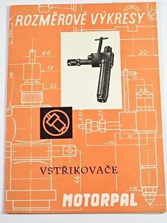 Motorpal - vstřikovače - rozměrové výkresy - 1960