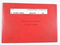 Provozní sešit vojenské techniky - MT-55 A - mostní tank