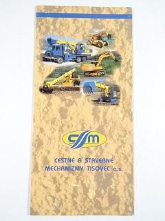 CSM - Cestné a stavebné mechanizmy Tisovec - prospekt - UDS 114 a - Tatra 815, UDS 214.11, DH 214, DH 311, UDS 211.11, UDS 232, Teleman, UOS 155 - T55A
