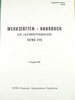 Tatra 815 - Werkstätten - Handbuch der Lastkraftfahrzeuge - 1982