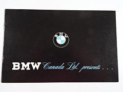 BMW Canada Ltd. presents... BMW V-8 Line - BMW 700 Sports Coupé - BMW 600 - BMW Motorcycles - prospekt - 1951