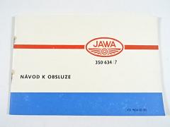 JAWA 350/634/7 - návod k obsluze - 1982