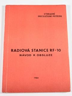 Radiová stanice RF-10 - návod k obsluze - 1980