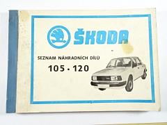 Škoda 105, 120 - seznam náhradních dílů - 1983