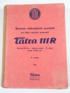 Tatra 111 R - seznam náhradních součástí - 1955