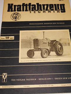 Kraftfahrzeug technik 10/1953 - časopis NDR - DDR