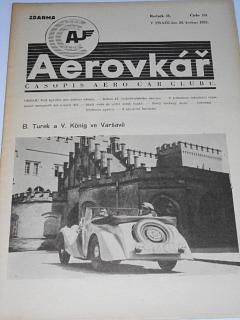Aerovkář - Časopis Aero Car Clubu - 1935