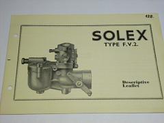 Solex Type F.V.2. - prospekt - 1954