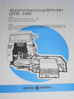 Rotační žací stroj SP9-081 (ŽTR-166) - prospekt - Agrostroj Pelhřimov