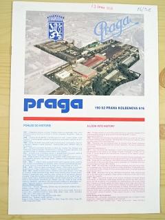 Praga - pohled do historie - výrobní program v kostce - služby našim zákazníkům - prospekt - Praga UV 80