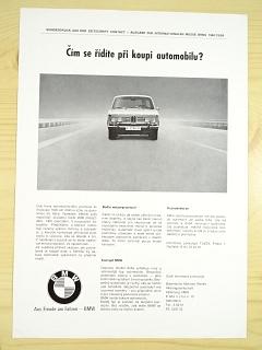 BMW - čím se řídíte při koupi automobilu - leták - 1968 - Tuzex