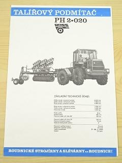 Talířový podmítač PH 2-020 - prospekt - ROSS - Roudnické strojírny a slévárny n. p. Roudnice n. L. - Škoda ŠT 180