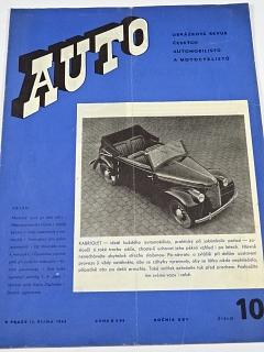 Auto - ročník XXV., číslo 10., 1943 - obrázková revue českých automobilistů a motocyklistů
