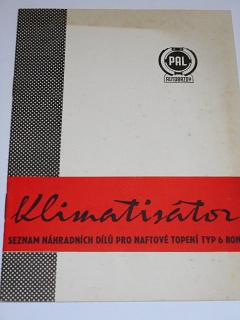 PAL - naftové topení Klimatisátor typ 6 BON 3 - seznam dílů