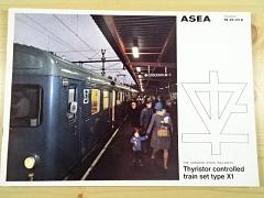 ASEA - The Swedish State Railways Thyristor controlled train set type X1 - prospekt - 1970