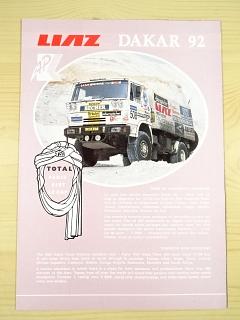 Liaz 111.154 - Dakar 1992 - prospekt - Rallye Paris–Sirte–Le Cap