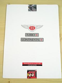 Bentley Continental R - prospekt - 1991