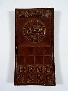 Grand Prix ČSSR Brno - Mistrovství Evropy - 1979 - plaketa - medaile